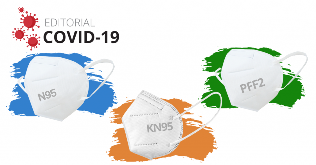 Diferença entre as máscaras PFF2, N95 e KN95