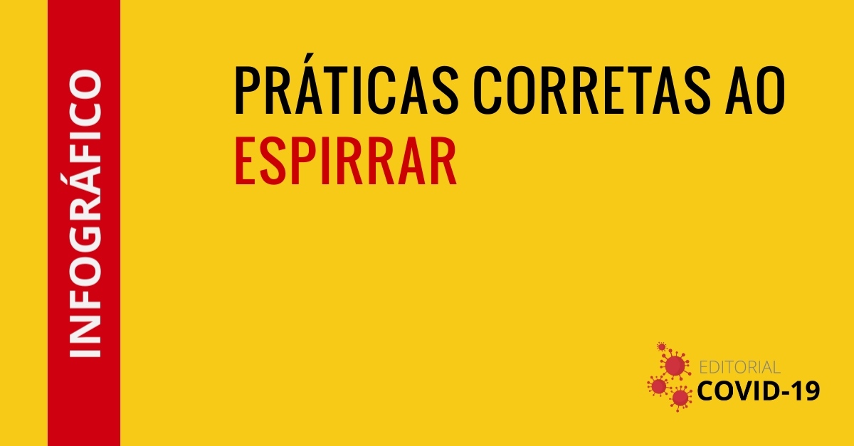 Infográfico: Práticas corretas ao espirrar